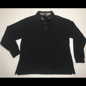 ❌SOLD❌ BURBERRY LONDON LONG SLEEVE POLO SHIRT SZ L